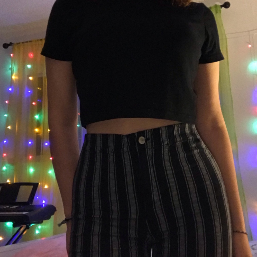 brandy melville black and grey tilden pants